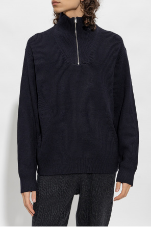 Theory Zegna zip-front wool hoodie