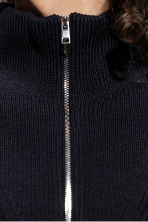 Theory Zegna zip-front wool hoodie