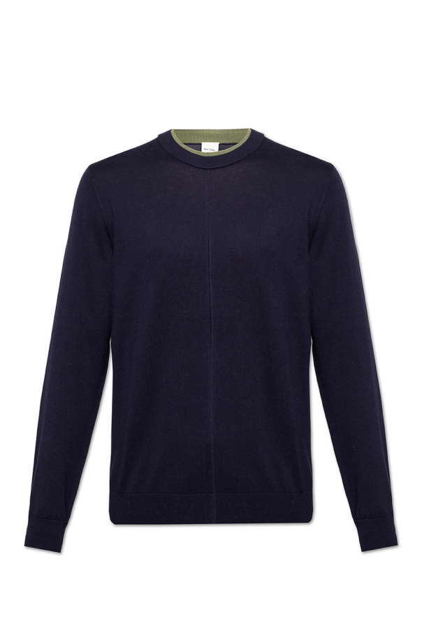 Paul Smith Logo sweater with double neck