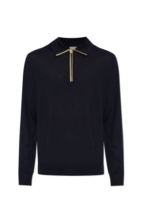 Paul Smith Wool polo with long sleeves