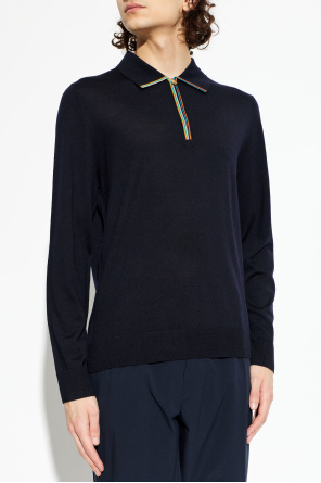 Paul Smith Wool polo with long sleeves