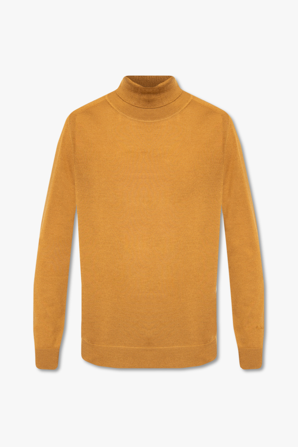 Paul Smith Wool turtleneck Leather sweater