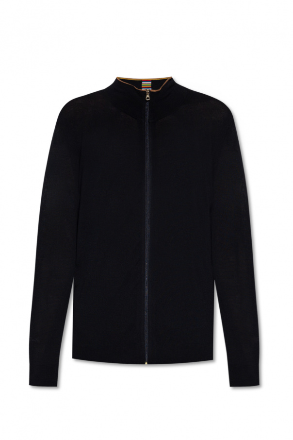 Paul Smith Ellis quilted long Jacket with removable fur