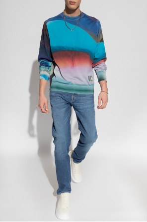 floral embroidered sweater Grey od Paul Smith