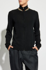 Paul Smith BLACK Cardigan with Stand Collar