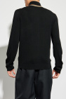 Paul Smith BLACK Cardigan with Stand Collar