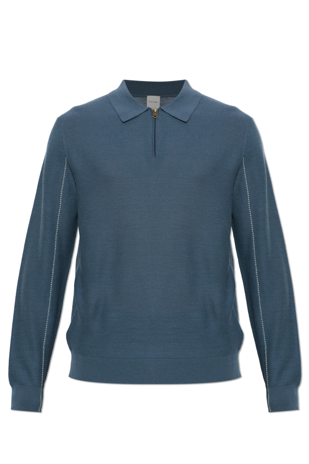 Wool long-sleeve polo od Paul Smith