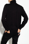 Black cotton Garage hoodie from featuring a hood belts clothing box usb