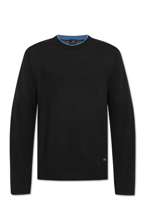 PS Paul Smith Wełniany sweter z logo