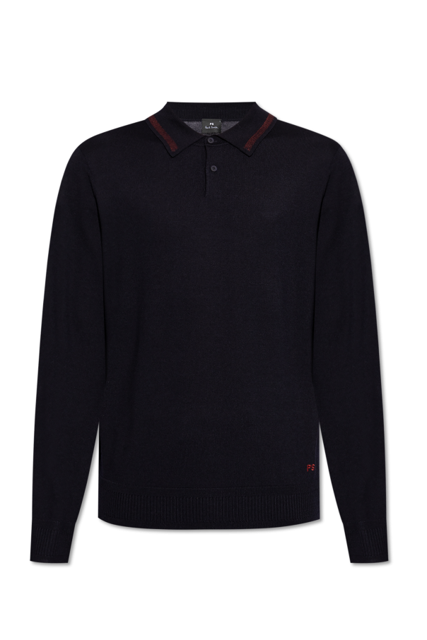 PS Paul Smith Wool long-sleeve polo