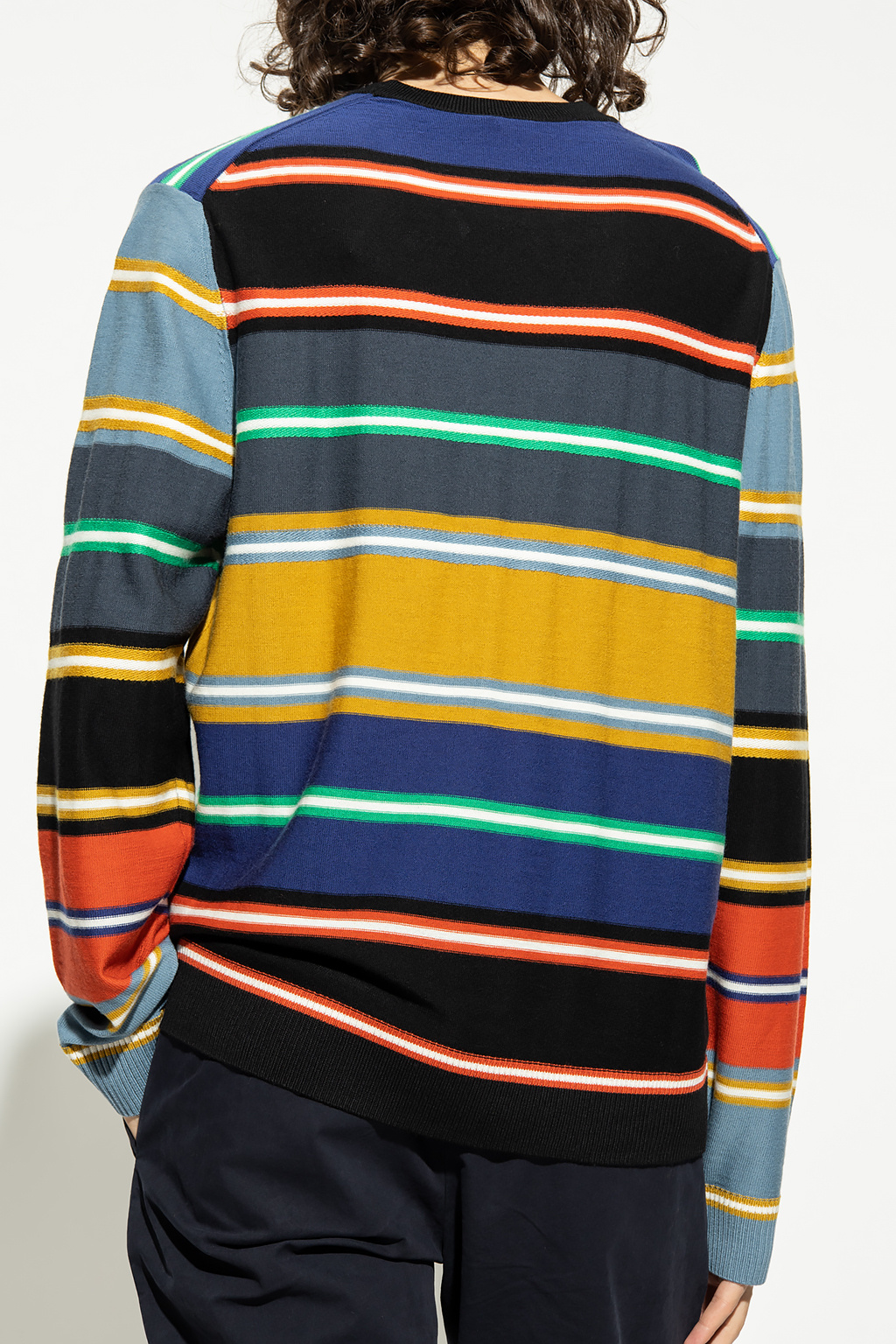 sacai relaxed-fit denim jacket Wool sweater