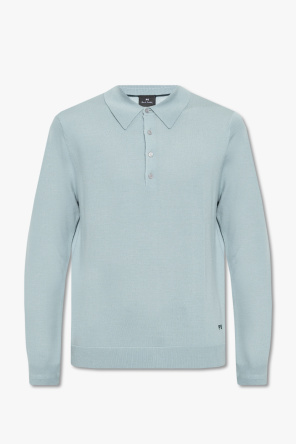 Versace Man's Blue Ultralight Wool And Cashmere Sweater