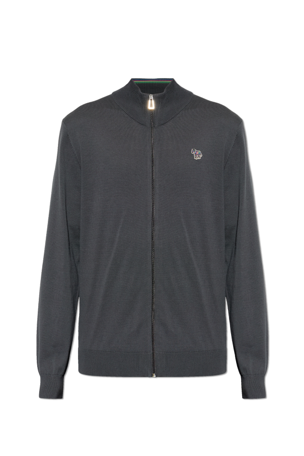 Cardigan with logo patch od PS Paul Smith