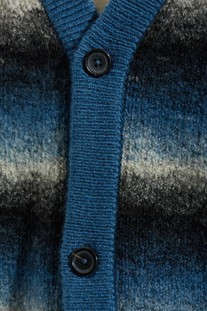 PS Paul Smith Wool striped cardigan