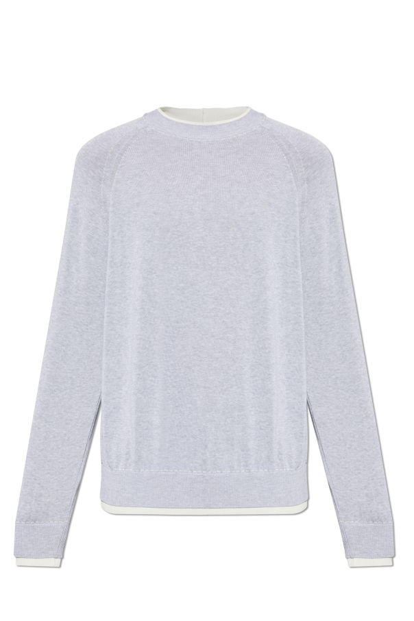 Cotton sweater with a crew neck od Eleventy
