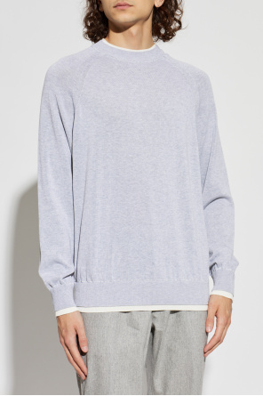 Eleventy Cotton sweater with a crew neck