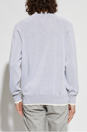 Eleventy Cotton sweater with a crew neck