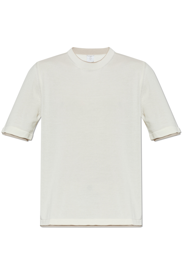 Cotton T-shirt with round neckline od Eleventy