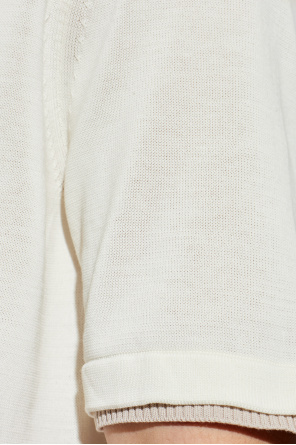 Eleventy Camiseta de algodón con cuello redondo