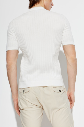 Eleventy Prążkowany t-shirt z okrągłym dekoltem