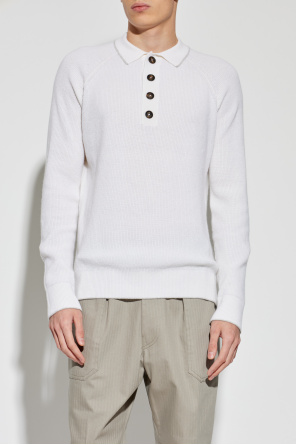 Eleventy Polo de cachemira de manga larga