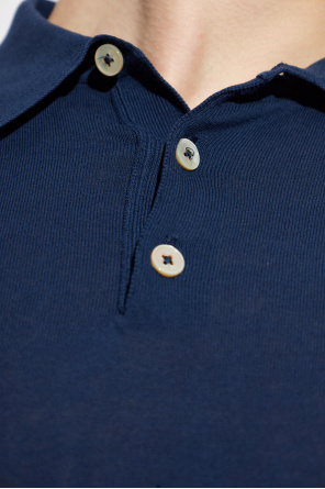 Eleventy Bawełniane polo z długimi rękawami