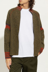 Wales Bonner GREEN ‘Fusion’ zip-up sweater