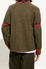 Wales Bonner GREEN ‘Fusion’ zip-up sweater