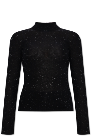 Sweater with shimmering sequins