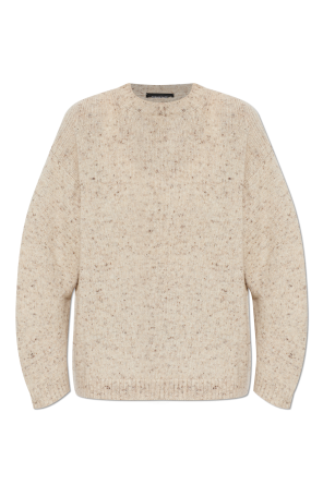 Sweter z lureksową nicią