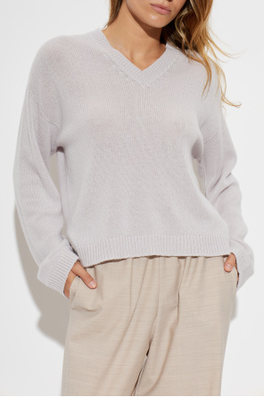 Fabiana Filippi Cashmere sweater with shimmering sequins at the neckline