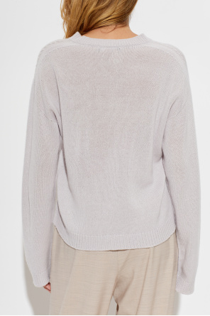 Fabiana Filippi Cashmere sweater with shimmering sequins at the neckline