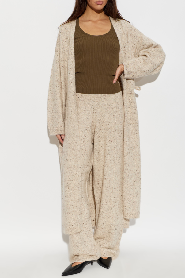 Fabiana Filippi Long cardigan with lurex thread
