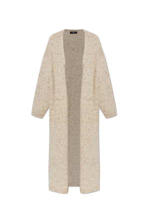 Long cardigan with lurex thread