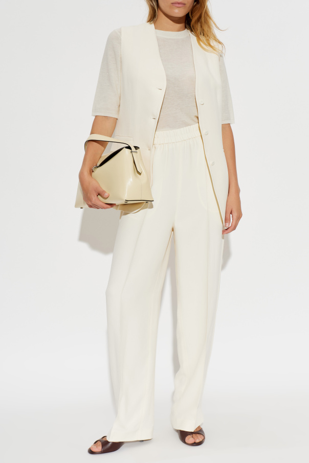Fabiana Filippi Long cardigan with decorative knit