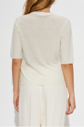 Fabiana Filippi Long cardigan with decorative knit