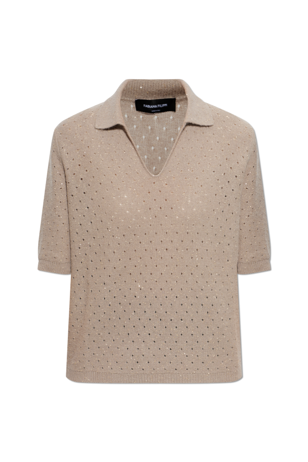 Polo with shimmering sequins od Fabiana Filippi