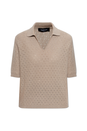 Polo with shimmering sequins