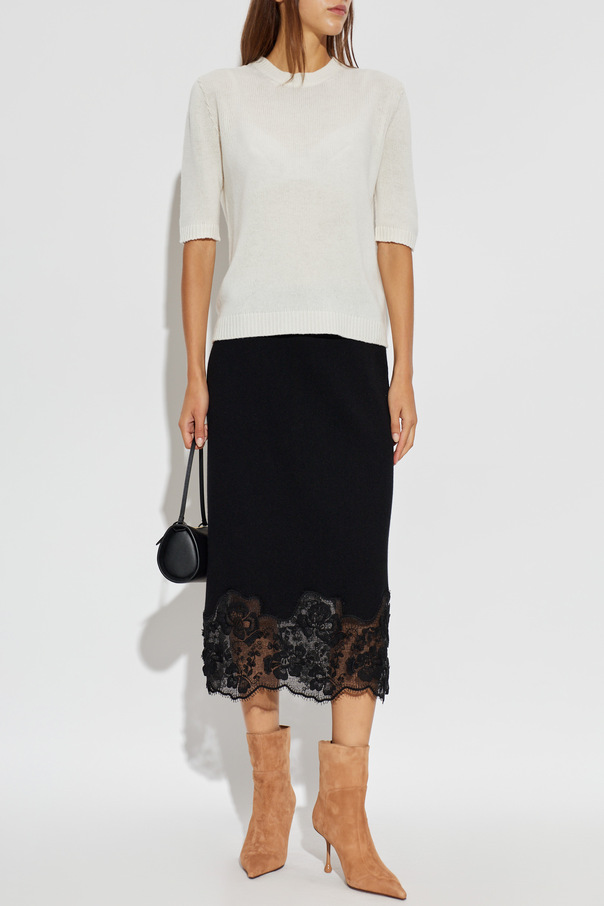 Fabiana Filippi Cashmere short-sleeve top