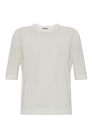Cashmere short-sleeve top