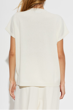 Fabiana Filippi Wool top with shimmering fringes