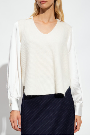 Fabiana Filippi Sweater with satin sleeves