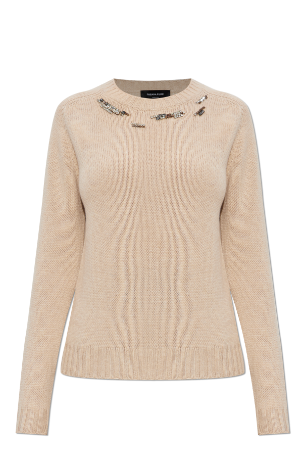 Sweater with shimmering appliqués od Fabiana Filippi