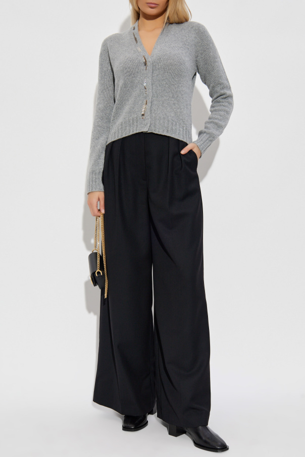 Fabiana Filippi Cardigan with shimmering crystals