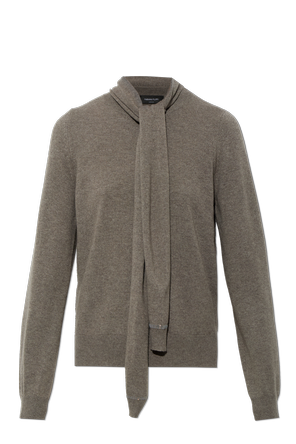 Sweater with Detachable Scarf