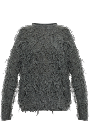 Jersey con plumas de avestruz