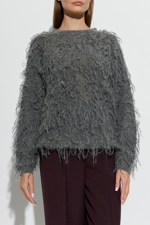 Fabiana Filippi Jersey con plumas de avestruz