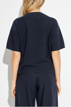 Fabiana Filippi Top z lureksową nicią