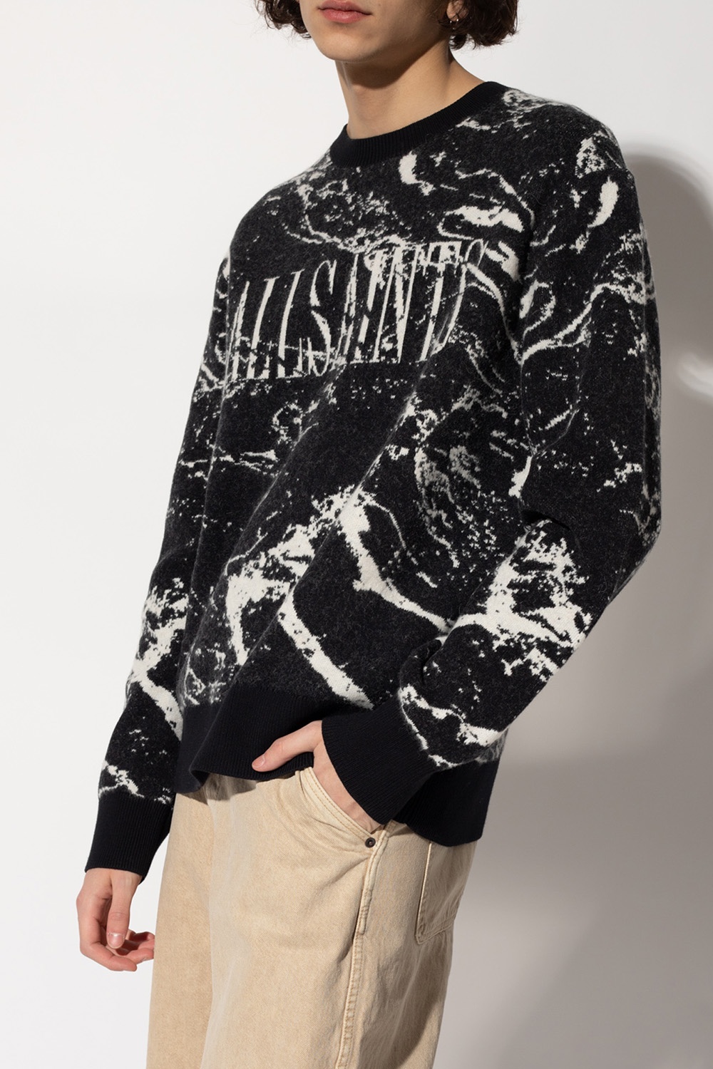 AllSaints ‘Harpy’ sweater with logo