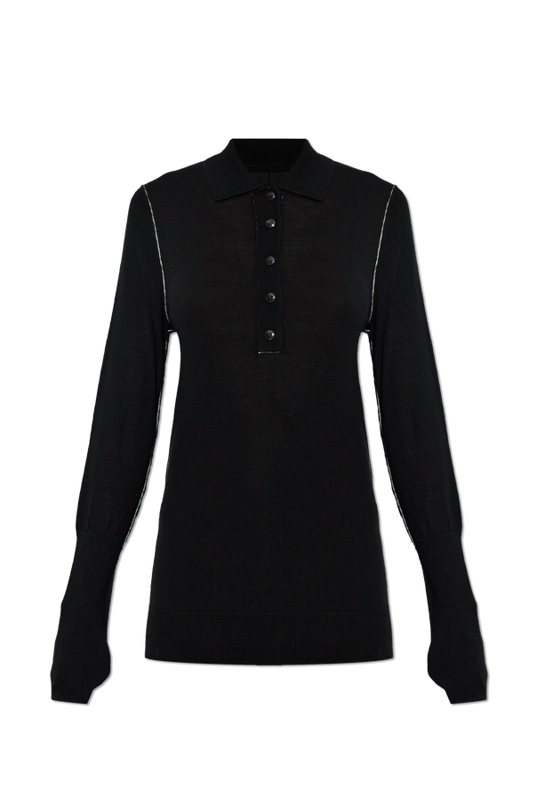 Wool polo shirt ‘Martel’ od AllSaints